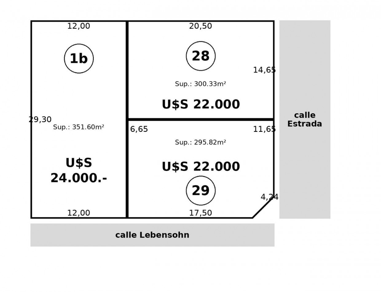 Lote en Venta-Calle Lebensohn y Estrada