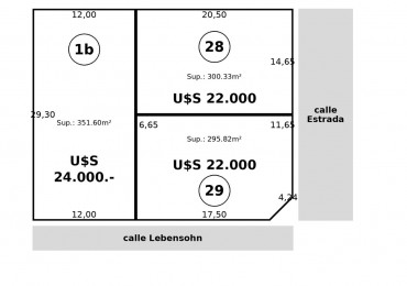 Lote en Venta-Calle Lebensohn y Estrada